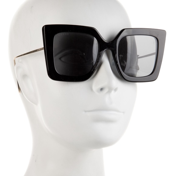 Gucci Interlocking G Logo Oversize Sunglasses - Picture 1 of 11